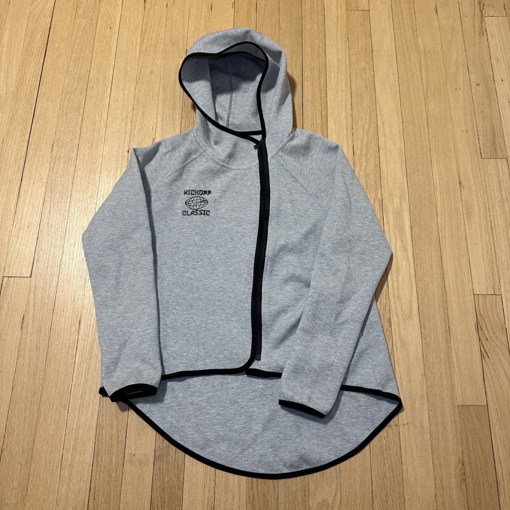 Nike Kickoff Classic Sportswear Tech Fleece Oversized Zip‎ Hoodie Cape Womens M